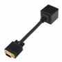 Aisens A113-0080 Cable Duplicador SVGA Macho a 2x Hembra Negro