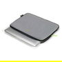 Dicota D31744 Skin FLOW Funda Neopreno para Portátil 35.8 cm (14.1") Gris/Verde - Resistente al Polvo y Rayones