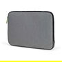 Dicota D31744 Skin FLOW Funda Neopreno para Portátil 35.8 cm (14.1") Gris/Verde - Resistente al Polvo y Rayones