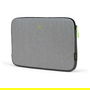 Dicota D31744 Skin FLOW Funda Neopreno para Portátil 35.8 cm (14.1") Gris/Verde - Resistente al Polvo y Rayones