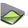 Dicota D31744 Skin FLOW Funda Neopreno para Portátil 35.8 cm (14.1") Gris/Verde - Resistente al Polvo y Rayones