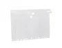 Liderpapel Carpeta Dossier A4 Transparente con Cierre de Velcro, Polipropileno 180 Micras, 11 Taladros para Archivado