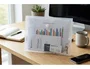 Liderpapel Carpeta Dossier A4 Transparente con Cierre de Velcro, Polipropileno 180 Micras, 11 Taladros para Archivado