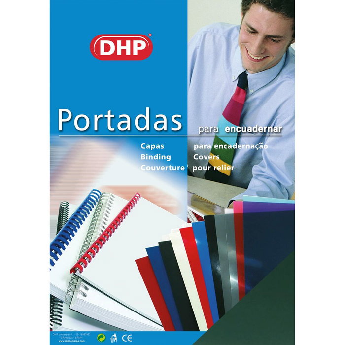 Dhp Tapas de Encuadernación A4 PP 0.45mm Verde (Pack de 100 ud)