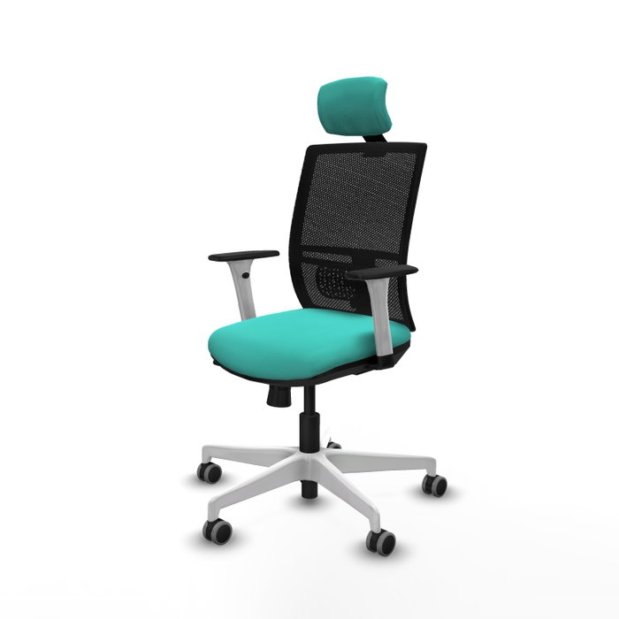 PIQUERAS Y CRESPO Silla de oficina Yunquera Turquesa y Negro PIQUERAS Y CRESPO Silla de oficina Yunquera Turquesa y Negro