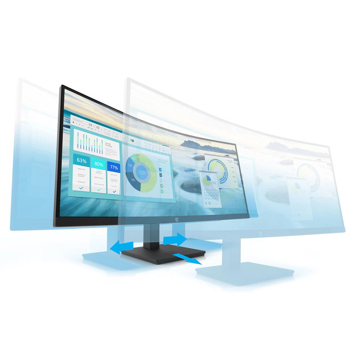 HP Monitor curvo P34hc G4 WQHD USB-C de 34 pulgadas HP Monitor curvo P34hc G4 WQHD USB-C de 34 pulgadas
