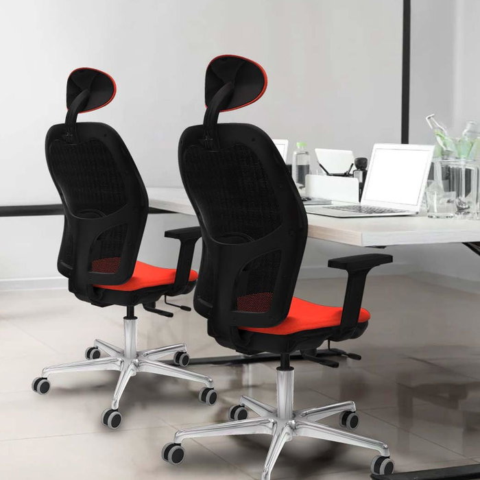 PIQUERAS Y CRESPO Silla de oficina Jorquera Morada con mecanismo Sincro/Traslack