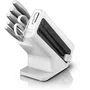 Ninja Bloque de cuchillos Foodi StaySharp K62006EUWH con afilador, 6 piezas, Blanco