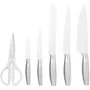 Ninja Bloque de cuchillos Foodi StaySharp K62006EUWH con afilador, 6 piezas, Blanco