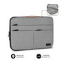 Subblim Funda Air Padding 360 Sleeve 15,6 pulg Gris Claro