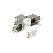 LogiLink NK4003 Keystone CAT6a RJ45 STP Plata LogiLink NK4003 Keystone CAT6a RJ45 STP Plata