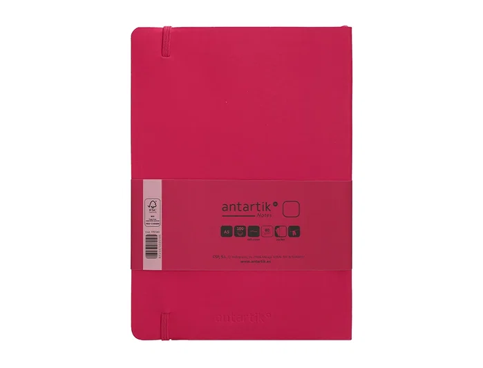 Antartik Notes Cuaderno A5 Tapa Blanda Hojas Lisas Burdeos 80 Hojas 80 gr FSC