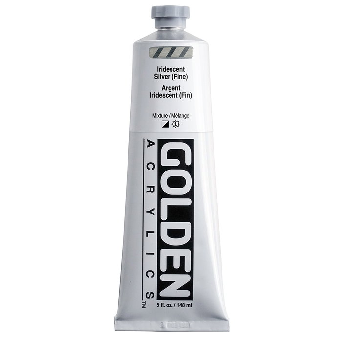 Golden Heavy Body Acrílico Plata Iridiscente Fino 148 ml Golden Heavy Body Acrílico Plata Iridiscente Fino 148 ml