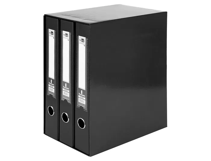 Liderpapel Módulo Archivador Folio 2 Anillas Mixtas 40mm Negro