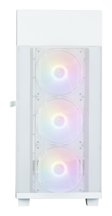 Zalman S5 NEO WHITE Midi Tower PC Blanco con Iluminación y Panel de Vidrio Templado