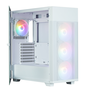 Zalman S5 NEO WHITE Midi Tower PC Blanco con Iluminación y Panel de Vidrio Templado
