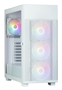 Zalman S5 NEO WHITE Midi Tower PC Blanco con Iluminación y Panel de Vidrio Templado