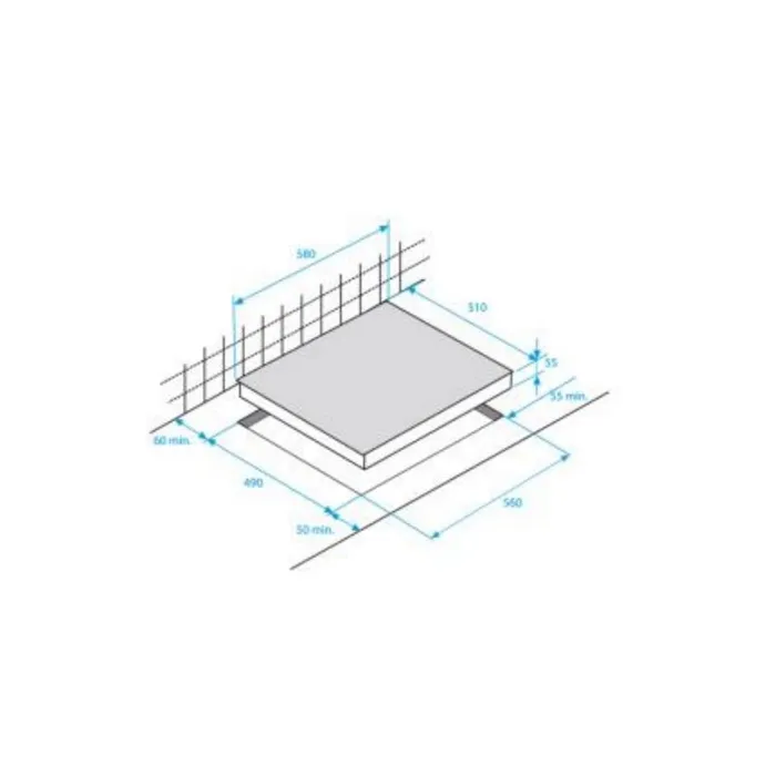 Beko Placa de Gas 2 Quemadores 30 cm Acero Inoxidable HDCG32220FX