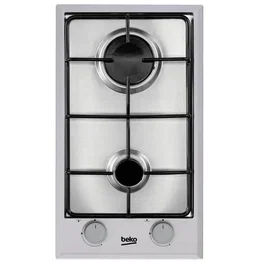 Beko Placa de Gas 2 Quemadores 30 cm Acero Inoxidable HDCG32220FX