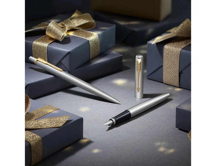 Parker Juego Jotter GT Acero con detalles dorados (Pluma + Bolígrafo) sun-sku