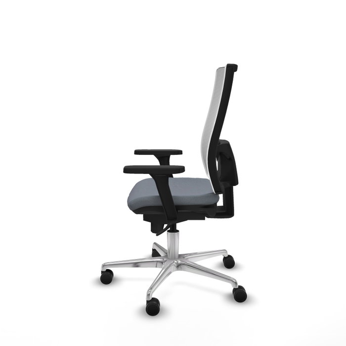 PIQUERAS Y CRESPO Silla de oficina Horna con mecanismo Sincro, Gris y Blanco PIQUERAS Y CRESPO Silla de oficina Horna con mecanismo Sincro, Gris y Blanco