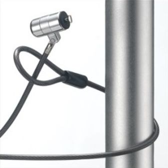 eSTUFF Kit de bloqueo para tabletas/computadoras con placa adhesiva y cerradura de seguridad con llaves para K-Slot