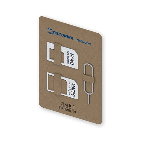 Teltonika PR5MEC19 - Kit Adaptador de SIM (2 Piezas) para Micro-SIM y Nano-SIM a Tamaño Completo, Color Gris Acero Inoxidable Teltonika PR5MEC19 - Kit Adaptador de SIM (2 Piezas) para Micro-SIM y Nano-SIM a Tamaño Completo, Color Gris Acero Inoxidable
