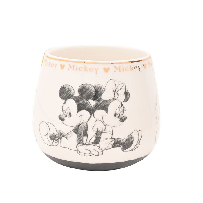 WIDDOP & CO Taza Mickey Disney Porcelana China Ilustraciones Esbozadas Dorados