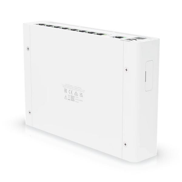 Ubiquiti UISP Gateway Switch Rack 1U con 2 Puertos 10G SFP+ y 9 Puertos GbE RJ45 - 210.4 x 140.2 x 43.7 mm