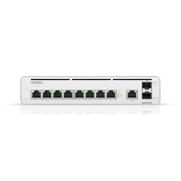 Ubiquiti UISP Gateway Switch Rack 1U con 2 Puertos 10G SFP+ y 9 Puertos GbE RJ45 - 210.4 x 140.2 x 43.7 mm