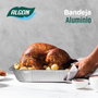Algon Bandeja de Aluminio Rectangular 32x26x5,3cm