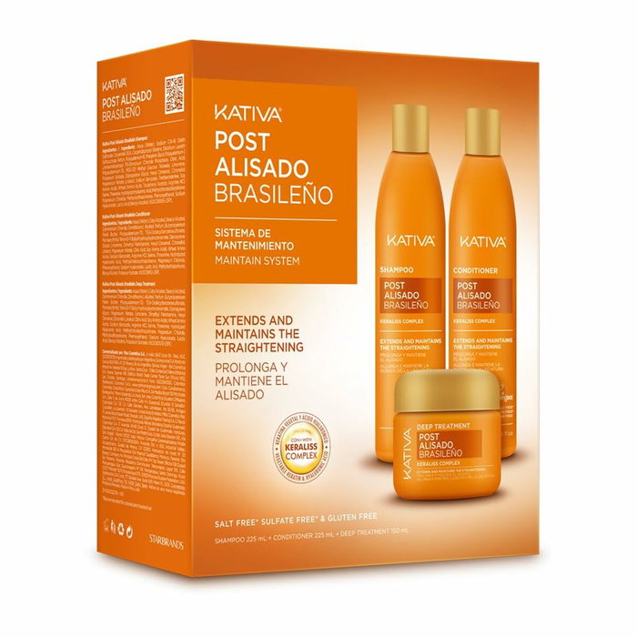 Kativa Kit Post Alisado Brasileño Keratin Express 3 pz