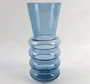 DKD Home Decor Jarrón de Cristal Azul 12x12x29 cm