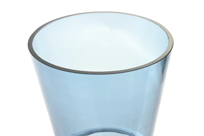 DKD Home Decor Jarrón de Cristal Azul 12x12x29 cm