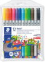 STAEDTLER 3200 Design Journey Rotuladores Doble Punta Colores Neón Surtidos, Estuche de 12 unidades