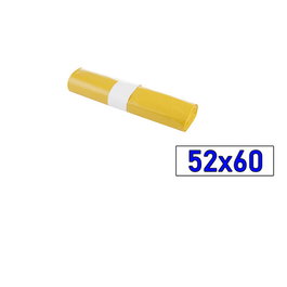ROYAL MAYLINE, S.L. Pack de 25 bolsas de basura amarillas 52x60 de 80 galgas