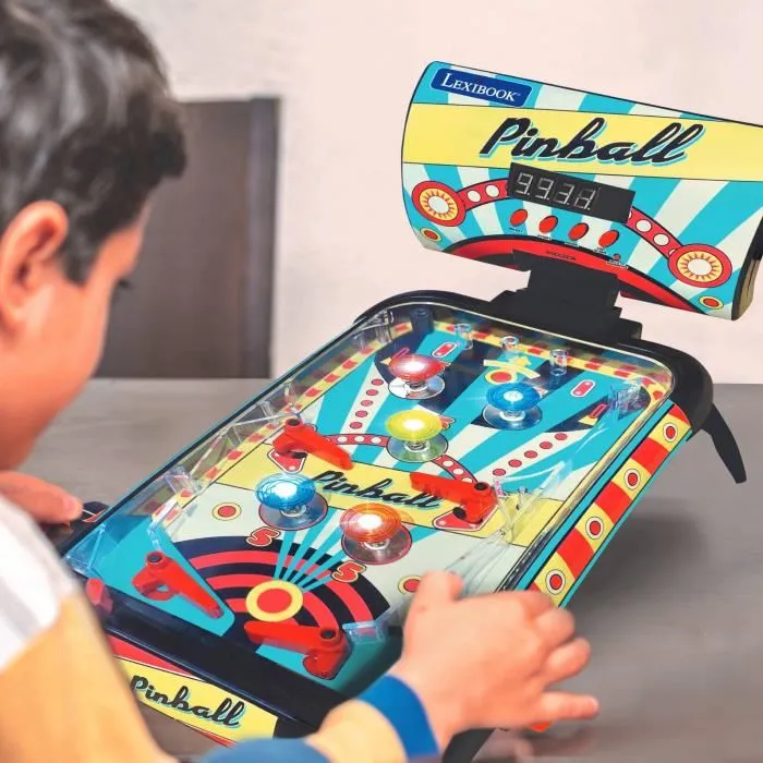 Lexibook Máquina de Pinball Electrónica LEXJG610 con Efectos de Luz y Sonido Lexibook Máquina de Pinball Electrónica LEXJG610 con Efectos de Luz y Sonido