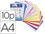 Oxford Separadores 10 Posiciones A4 en Polipropileno de 500 Micras Colores Surtidos