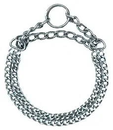 Freedog Collar Estrangulador Doble Cadena 2,5 mm x 60 cm