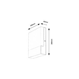 RABALUX Gimone Aplique de Exterior LED 10W Blanco