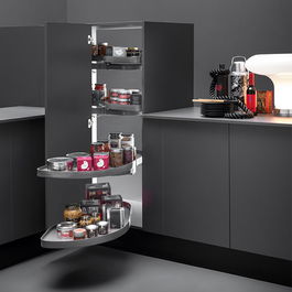 VIBO Eje Reversible Flymoon 3.0 para Puerta 450/600mm Cocina, Sistema Extracción 100%, Carga 40kg