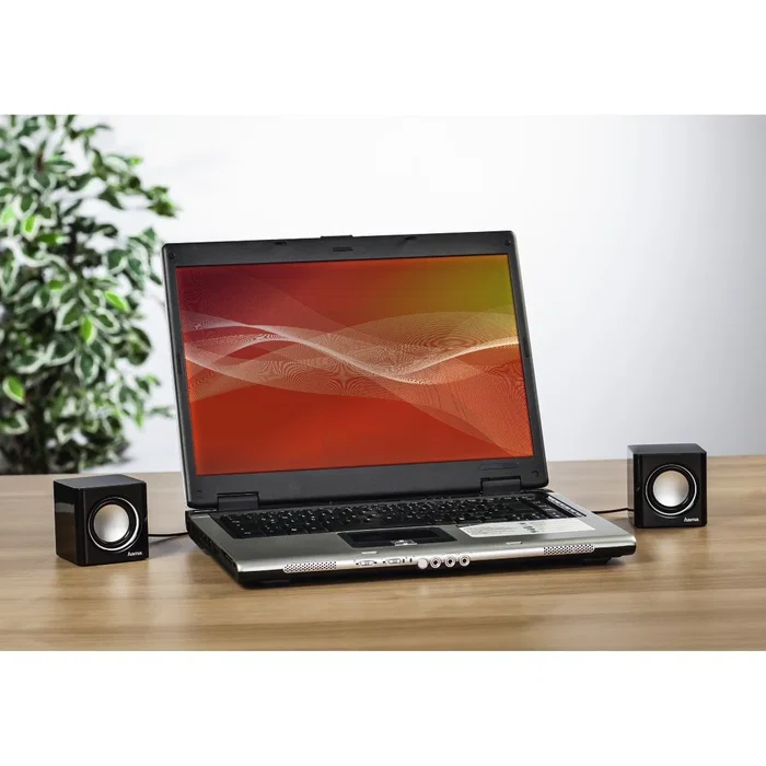Hama Sonic Mobil 185 Altavoces 2.0 Negro/Plata Hama Sonic Mobil 185 Altavoces 2.0 Negro/Plata
