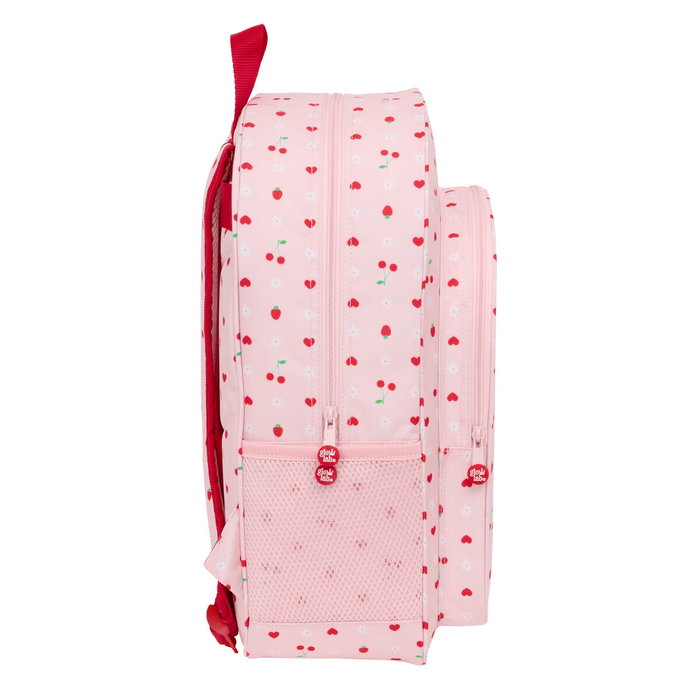 Mochila Escolar Glow Lab Frutitas 33 x 42 x 14 cm