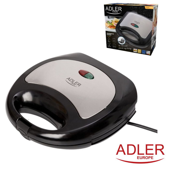 ADLER Sandwichera eléctrica Adler 750W - 850W ADLER Sandwichera eléctrica Adler 750W - 850W
