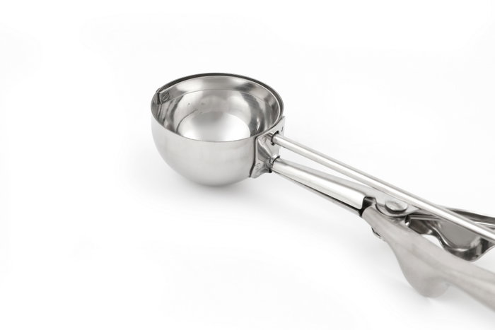 Hermia C-ZZ-16027-1-5cm Cuchara para Helados de Acero Inoxidable con Mango Ergonómico, Ideal para Servir Postres y Tarta, Apta para Lavavajillas, 22 x 6 cm