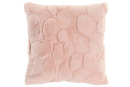 DKD Home Decor Cojín de Poliéster Rosa Palo 45x45 cm