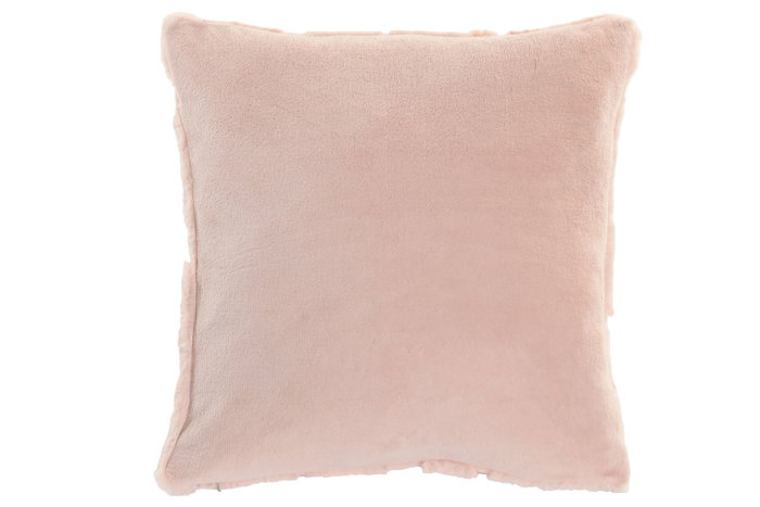 DKD Home Decor Cojín de Poliéster Rosa Palo 45x45 cm