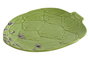DKD Home Decor Set de 4 Platos de Gres Alcachofa Verde, 26,5x22x3 cm