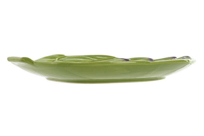 DKD Home Decor Set de 4 Platos de Gres Alcachofa Verde, 26,5x22x3 cm DKD Home Decor Set de 4 Platos de Gres Alcachofa Verde, 26,5x22x3 cm