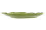 DKD Home Decor Set de 4 Platos de Gres Alcachofa Verde, 26,5x22x3 cm